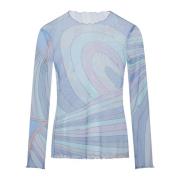 Glitter Sweetie Sweaters Emilio Pucci , Blue , Dames