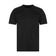 Zwart T-shirt met gemerceriseerde afwerking Hugo Boss , Black , Heren