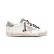 Witte Sneakers met Swarovski-details Golden Goose , White , Dames