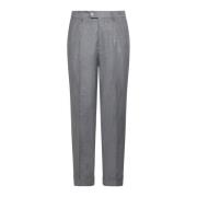 Grijze Broek Elegante Stijl Brunello Cucinelli , Gray , Heren