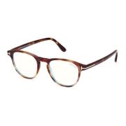 Blauw Blok Brillen Ft5899-B Tom Ford , Brown , Unisex