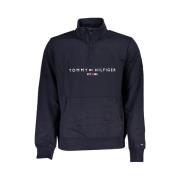 Elegant Langmouw Vrijetijds-Sweatshirt Tommy Hilfiger , Blue , Heren