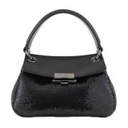 Paillet Handtas met Afneembare Band Armani Exchange , Black , Dames