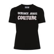 Zwarte T-shirts & Polo's voor vrouwen Versace Jeans Couture , Black , ...