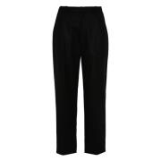 Luxe Wol Kasjmier Broek Brunello Cucinelli , Black , Dames