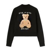 Geborduurde Beer Motief Sweaters Palm Angels , Black , Dames