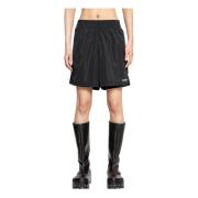 Zwarte Elastische Taille Koord Shorts Jil Sander , Black , Heren