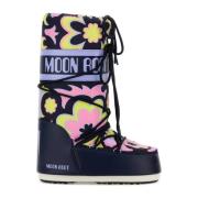 Icon Laarzen in Bedrukt Canvas en Synthetisch Leer Moon Boot , Multico...