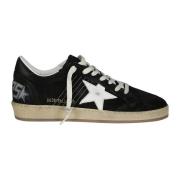 Suede Star and Heel Leather Sneakers Golden Goose , Black , Heren