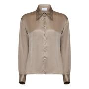 Stijlvolle Shirt Collectie Kaos , Beige , Dames