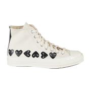 Hart High Top Sneakers Comme des Garçons Play , White , Heren