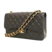 Pre-owned Leather chanel-bags Chanel Vintage , Black , Dames