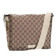 Pre-owned Canvas gucci-bags Gucci Vintage , Beige , Dames