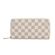 Pre-owned Fabric wallets Louis Vuitton Vintage , White , Dames