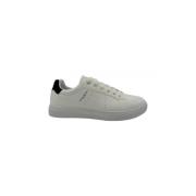 Witte Heren Sneakers Eco-Leer Rubberen Zool Paolo Pecora , White , Her...