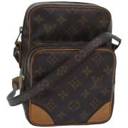 Pre-owned Canvas shoulder-bags Louis Vuitton Vintage , Brown , Dames