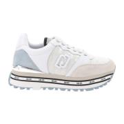 Leren en stoffen damessneakers Liu Jo , White , Dames