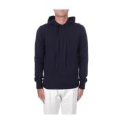 Blauwe Virgin Wol Hoodie Alpha Studio , Blue , Heren