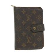 Pre-owned Canvas wallets Louis Vuitton Vintage , Brown , Dames