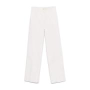 Witte Twill Broek Antonelli Firenze , White , Dames