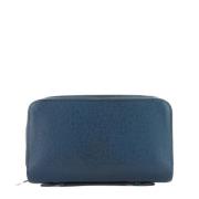 Pre-owned Leather wallets Louis Vuitton Vintage , Blue , Dames