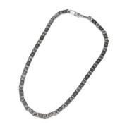 Pre-owned Metal necklaces Louis Vuitton Vintage , Gray , Dames