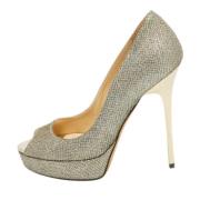 Pre-owned Fabric heels Jimmy Choo Pre-owned , Gray , Dames