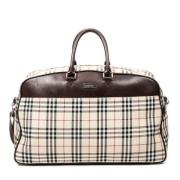 Pre-owned Canvas travel-bags Burberry Vintage , Beige , Dames