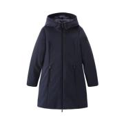 Firth Parka - Blijf warm en droog in stijl Woolrich , Blue , Dames