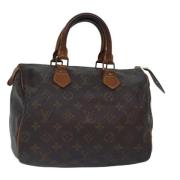 Pre-owned Canvas handbags Louis Vuitton Vintage , Brown , Dames