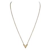 Pre-owned Metal necklaces Louis Vuitton Vintage , Yellow , Dames