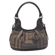 Pre-owned Leather shoulder-bags Burberry Vintage , Black , Dames