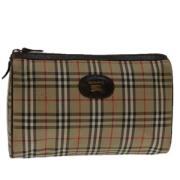 Pre-owned Canvas clutches Burberry Vintage , Beige , Dames