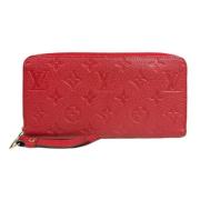 Pre-owned Fabric wallets Louis Vuitton Vintage , Red , Dames