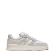 Witte Retro-Style Sneakers met Beige H Hogan , White , Dames