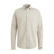 Lange mouw shirt 2 Tone In Cast Iron , Beige , Heren