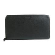 Pre-owned Leather wallets Prada Vintage , Black , Dames