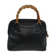 Pre-owned Leather gucci-bags Gucci Vintage , Black , Dames