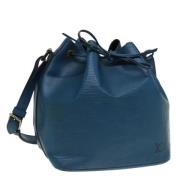 Pre-owned Leather shoulder-bags Louis Vuitton Vintage , Blue , Dames