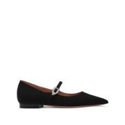 Zwarte Ballerina Schoenen voor Vrouwen Malone Souliers , Black , Dames