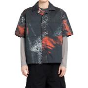 Zwarte Katoenen Bowling Shirt As Print 44 Label Group , Multicolor , H...