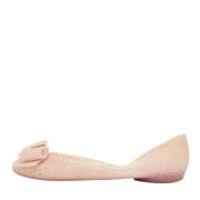 Pre-owned Fabric flats Salvatore Ferragamo Pre-owned , Beige , Dames