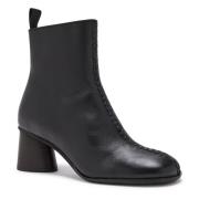 Geweven Lederen Booties Maliparmi , Black , Dames