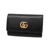 Pre-owned Leather key-holders Gucci Vintage , Black , Dames