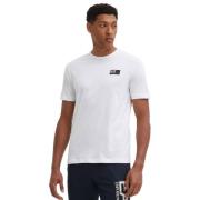 Grafische SS T-shirt in wit Armani , White , Heren