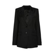 Geruite Anthracite Lesandre Blazer Isabel Marant , Black , Dames