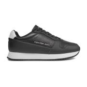 Gemengde leren sneakers Calvin Klein , Black , Heren