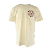 Beige Casual T-shirt voor Heren Diesel , Beige , Heren