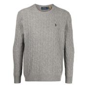 Wol/kasjmier gebreide kleding Ralph Lauren , Gray , Heren