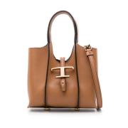 Bruine Kalfsleren Schoudertas Tod's , Brown , Dames